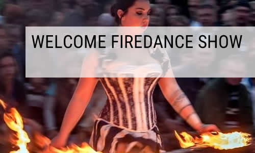welcome fire dance performance